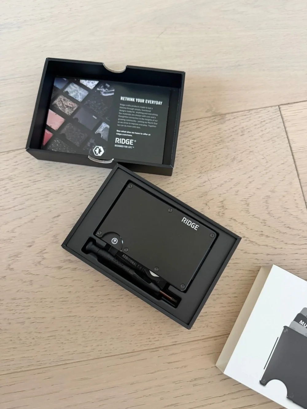 NEW Ridge RFID Blocking Wallet and Key Holder in Royal Black